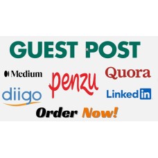 Write and publish an article on 8 guest posts Penzu, Medium, Quora ... etc. SEO