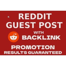 SEO Organic Reddit Guest Post with Backlinks